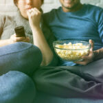 Couple,Watching,Tv,Home,Relax,Togetherness